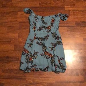 Floral off the shoulder dress